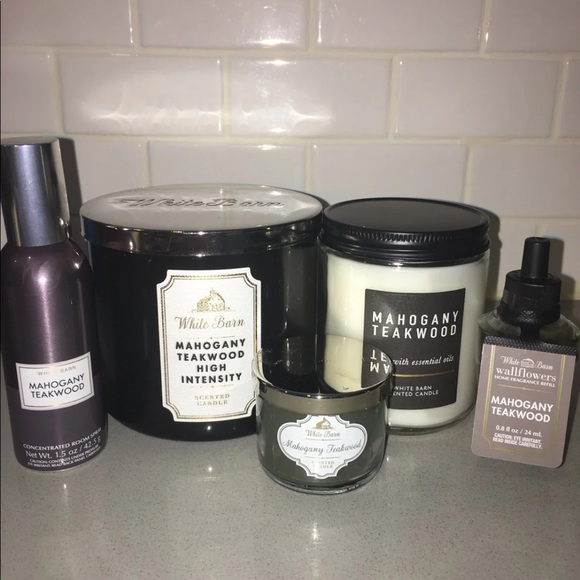 Bath & Body Works Other - BBW Mahogany Teakwood Bundle 5 Home Fragrance Set